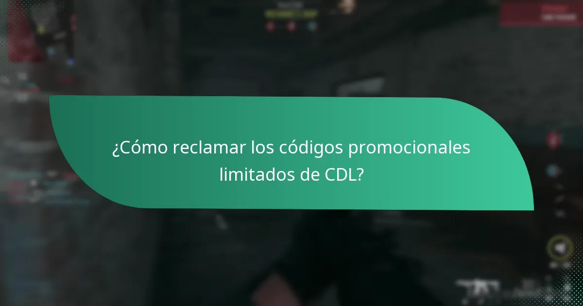¿Cómo reclamar los códigos promocionales limitados de CDL?
