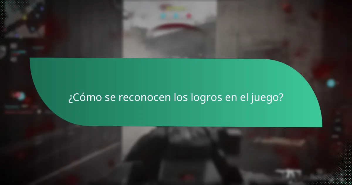 ¿Cómo se reconocen los logros en el juego?