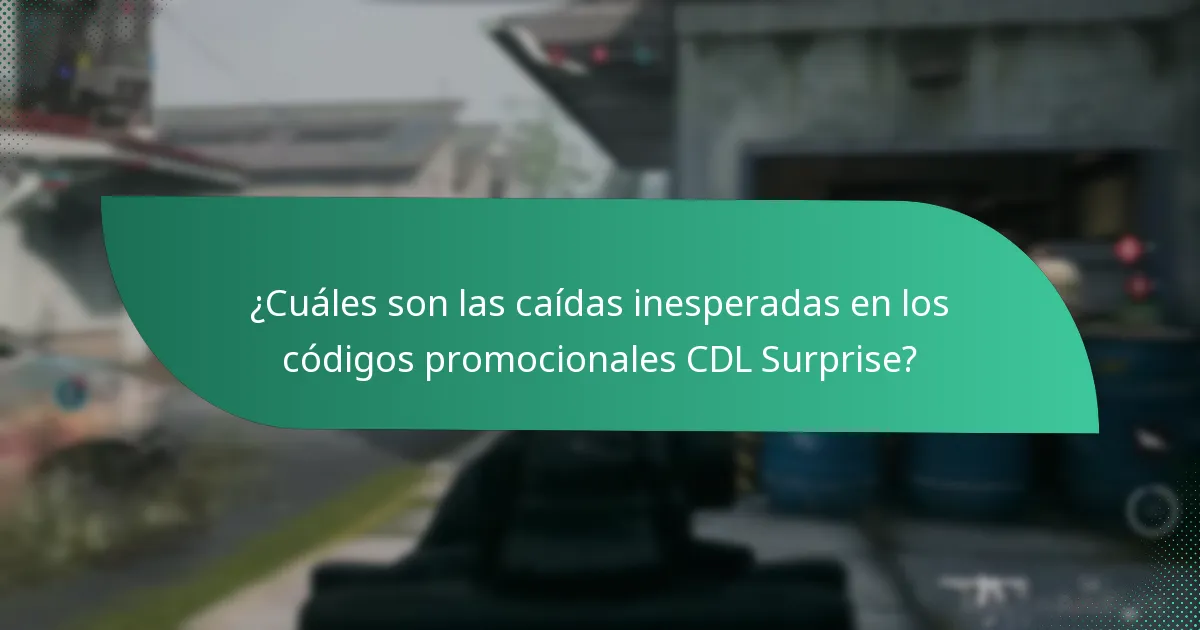 ¿Cuáles son las recompensas ocultas asociadas con los códigos promocionales CDL Surprise?
