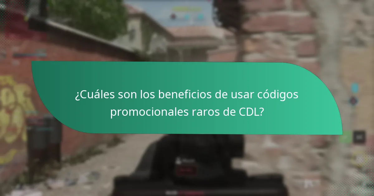 ¿Qué artículos se pueden desbloquear con los códigos promocionales raros de CDL?