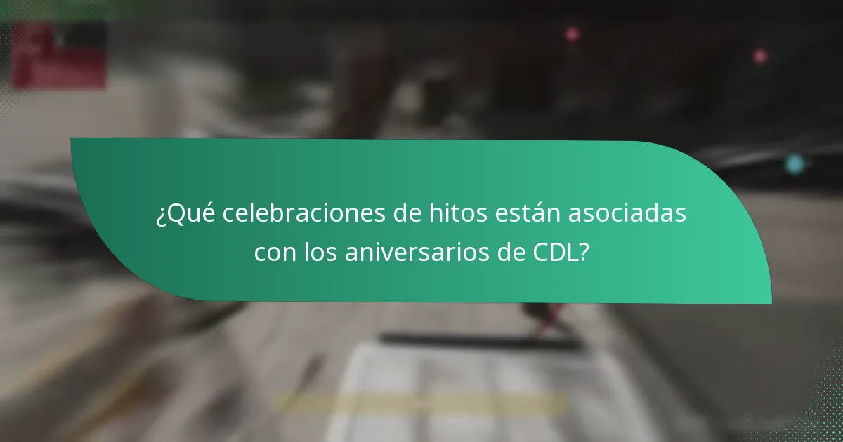 ¿Qué artículos de legado pueden conmemorar los logros de CDL?