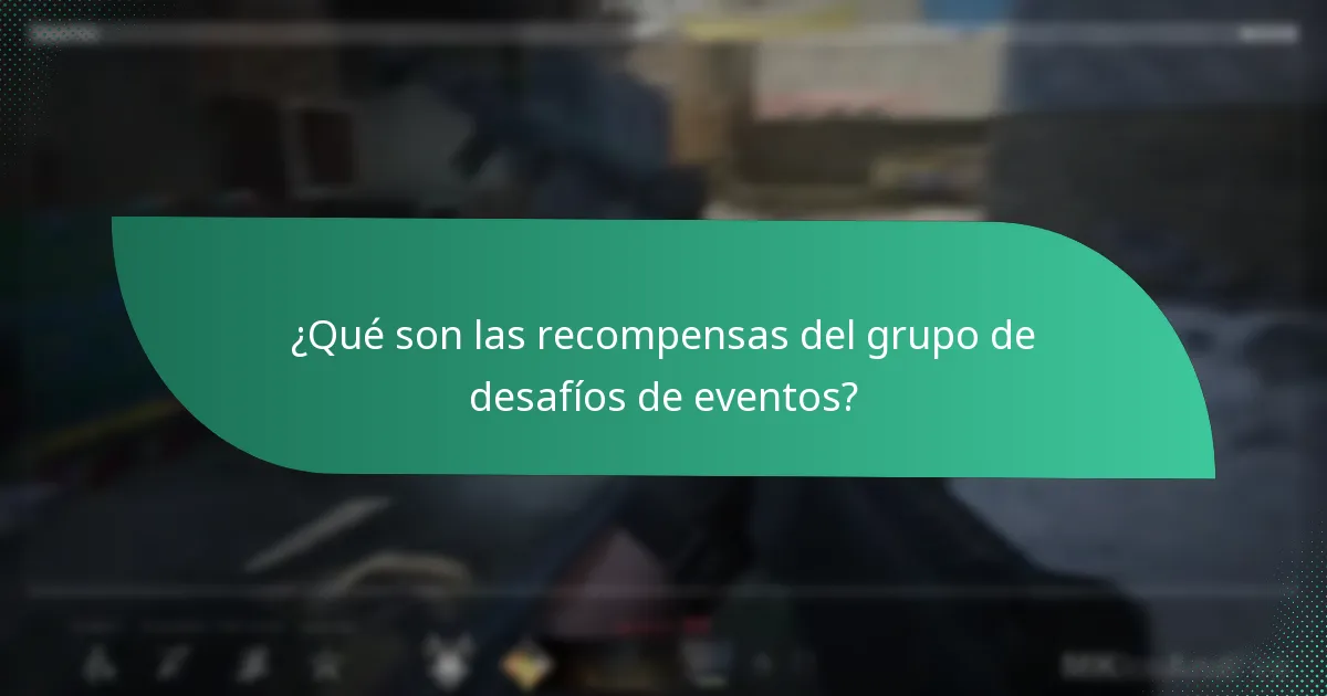 ¿Cómo participar en las recompensas del grupo de desafíos de eventos?