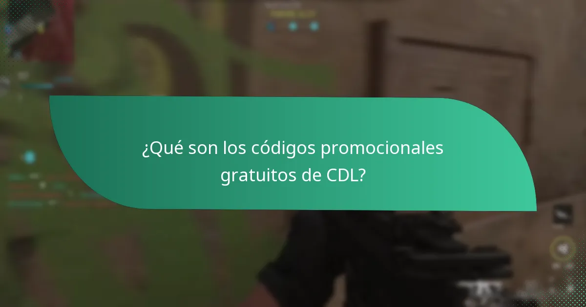 ¿Qué eventos promocionales están relacionados con los códigos promocionales gratuitos de CDL?